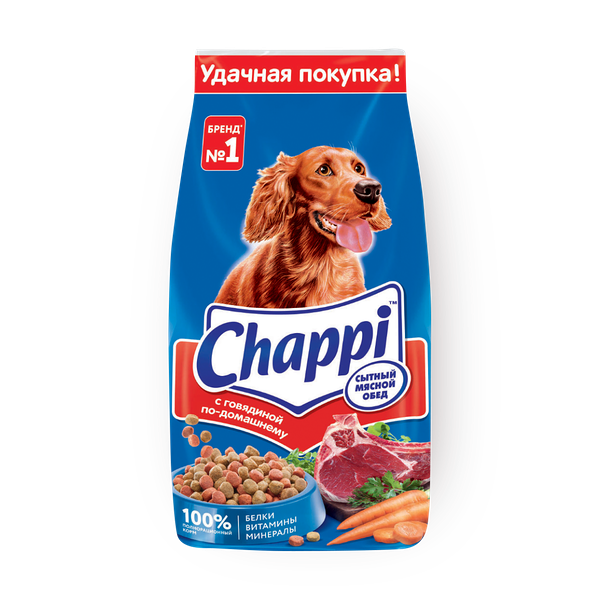 Сухой корм для собак Chappi с говядиной по-домашнему