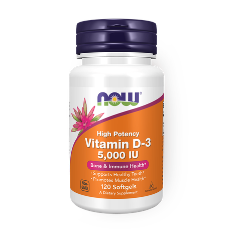 Витамин D3 Now Foods, 5000 МЕ / 125 мкг
