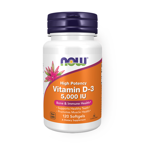 Витамин D3 Now Foods, 5000 МЕ / 125 мкг