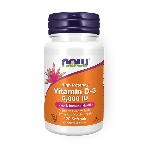 Витамин D3 Now Foods, 5000 МЕ / 125 мкг