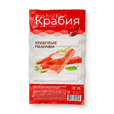 Крабовые палочки «Крабия» — купить с доставкой из Яндекс Лавки