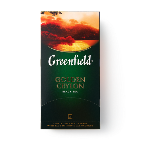 Чай чёрный Golden Ceylon Greenfield в пакетиках