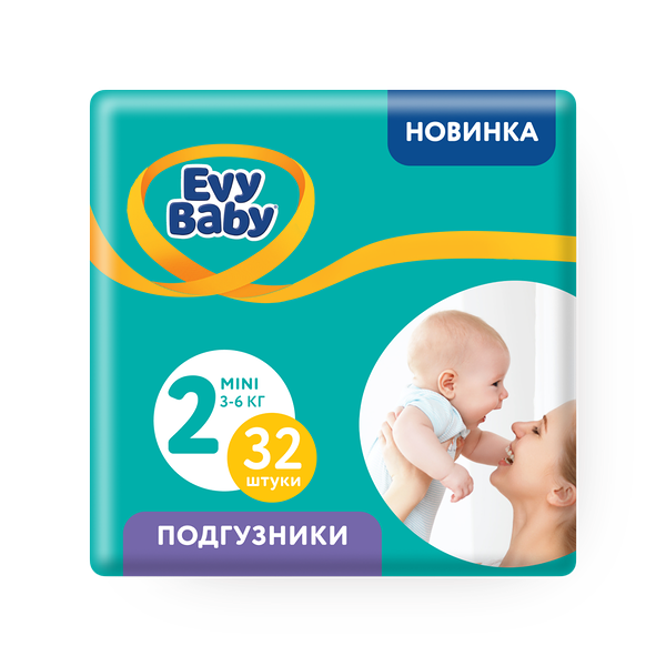 Подгузники Evy Baby мини 3-6 кг стандарт