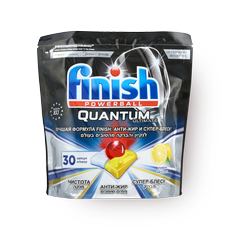 Finish Powerball Quantum Ultimate Dishwasher Tablets Lemon Scent Pack