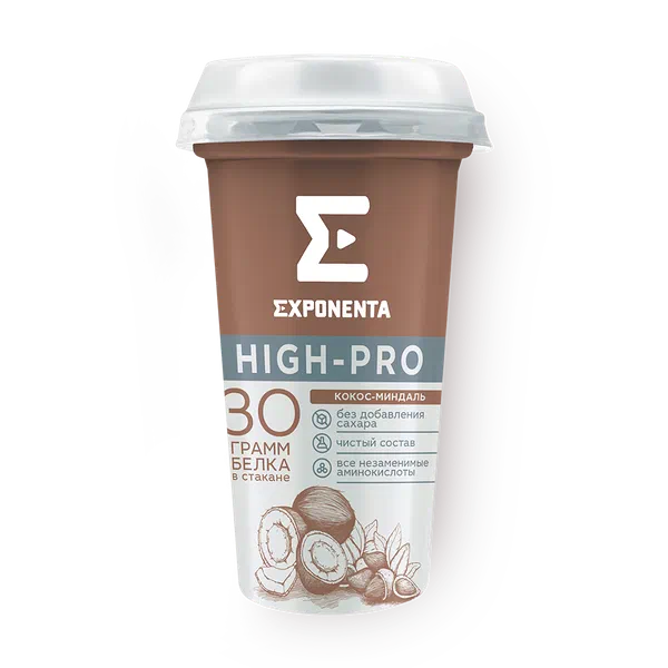 Напиток кисломолочный High Pro кокос-миндаль