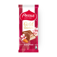 Шоколад молочный «Россия - щедрая душа!» Gold Selection марципан, 80 г ...