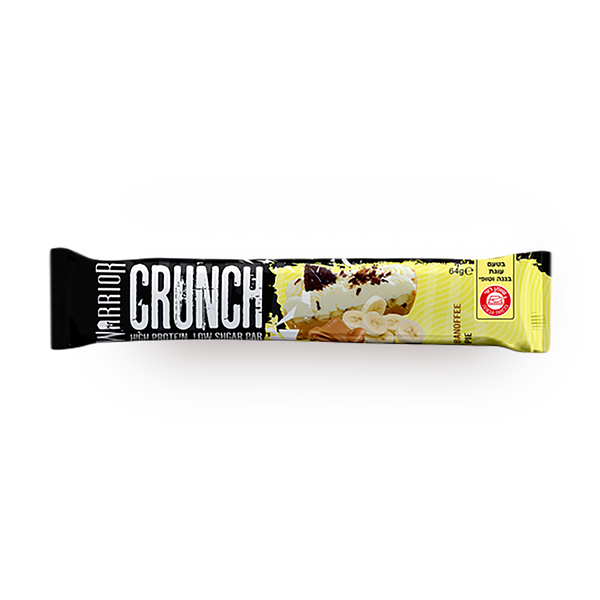 WARRIOR protein crunch snack with banana chocolate flavor