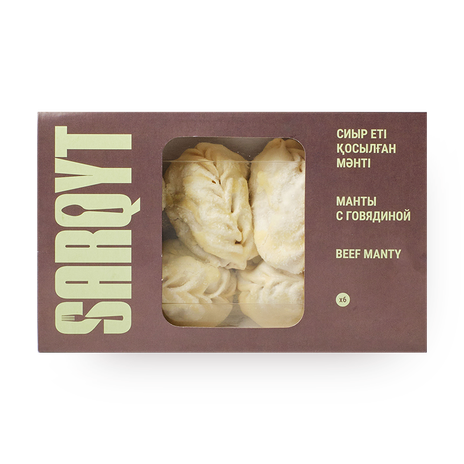 Манты с говядиной Sarqyt Food замороженные