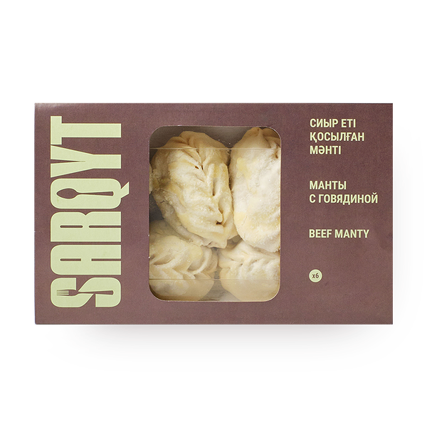 Манты с говядиной Sarqyt Food замороженные