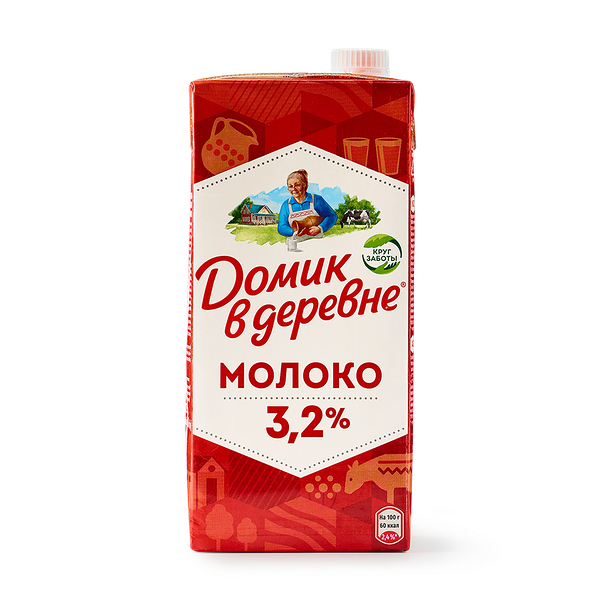 Молоко 3,2% Домик в деревне