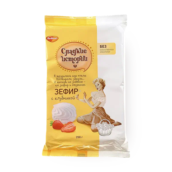 Зефир «Сладкие истории» с клубникой