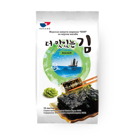 Морская капуста «Ким» жареная со вкусом васаби