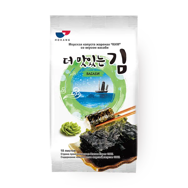 Морская капуста «Ким» жареная со вкусом васаби