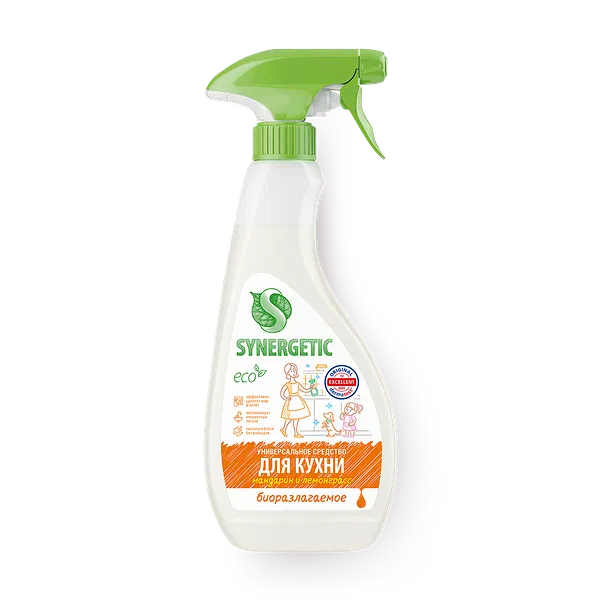 Средство чистящее универсальное для кухни Synergetic мандарин и лемонграсс