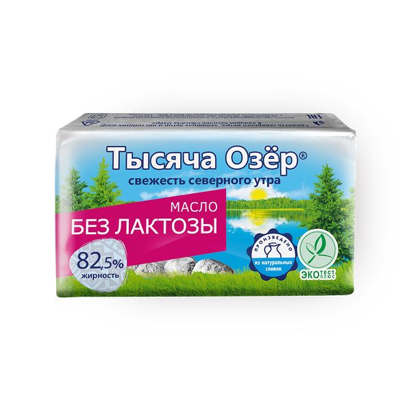 Масло сливочное без лактозы 82,5% «Тысяча озёр»