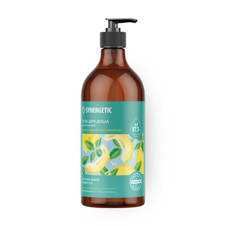 Гель для душа Synergetic сочная дыня и ментол