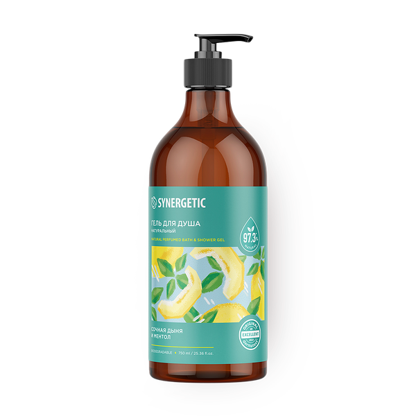 Гель для душа Synergetic сочная дыня и ментол