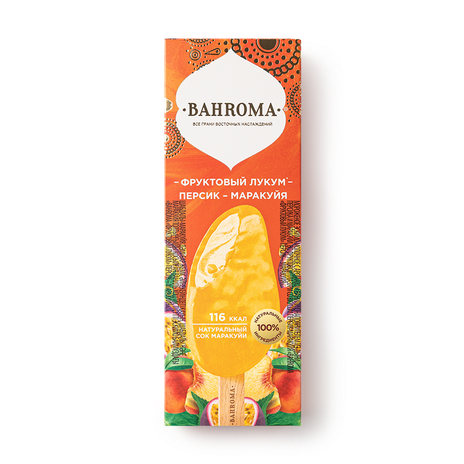 Мороженое Bahroma лукум-персик-маракуйя