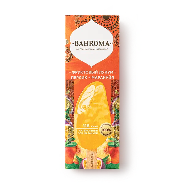 Мороженое Bahroma лукум-персик-маракуйя