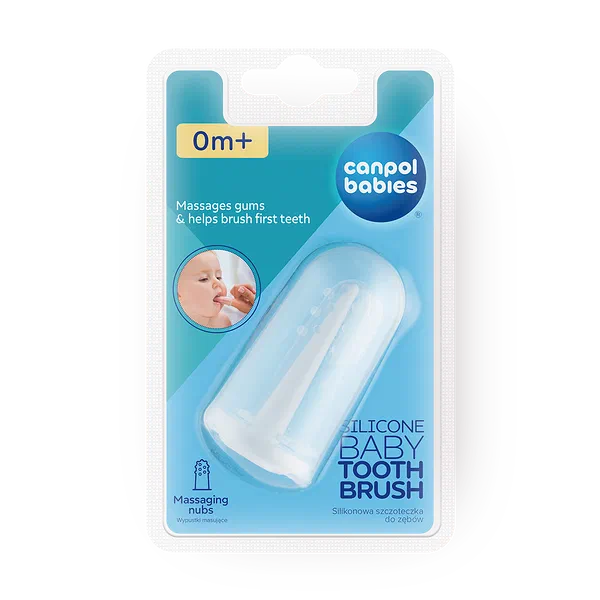 Зубная щетка Canpol Babies силиконовая для массажа десен