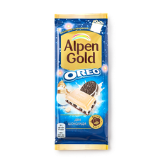 Шоколад белый и молоч­ный Alpen Gold Oreo с печеньем