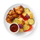 Шашлык куриный с овощами
