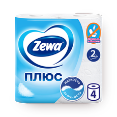 Туалетная бумага Zewa Плюс 2 слоя
