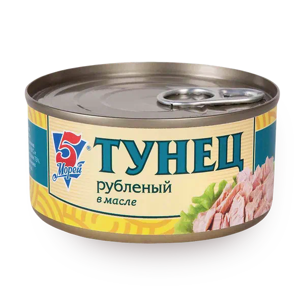 Тунец рубленый «5 морей» в масле