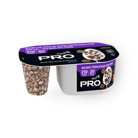 Danone Pro Crunch with refined sweetness with coffee chocolate