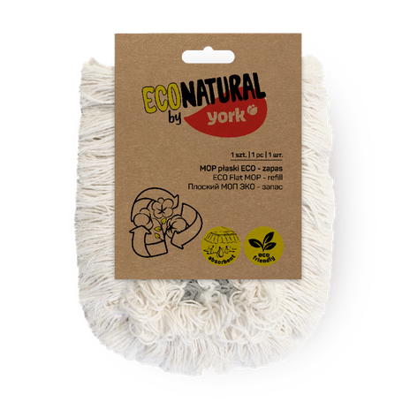 Насадка для швабры York Eco Natural плоский моп 22 х 52 см