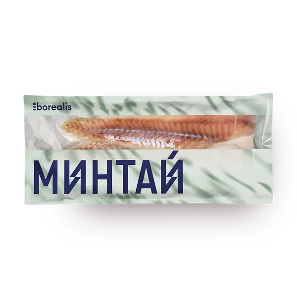 Минтай филе Borealis без кожи свежемороженый