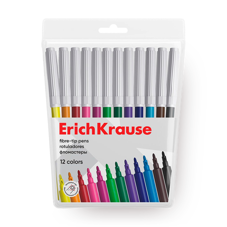 Фломастеры Erich Krause Light 12 цветов