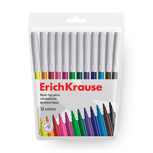 Фломастеры Erich Krause Light 12 цветов