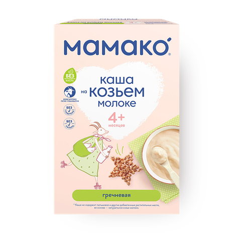 Каша на козьем молоке гречневая «Мамако» с 4 месяцев