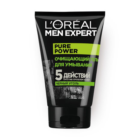 Гель для умывания L'Oreal Men Expert Pure Power очищающий с чёрным углём