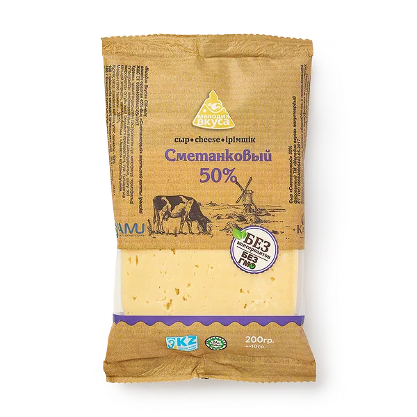 Сыр Сметанковый «Мелодия вкуса» 50%