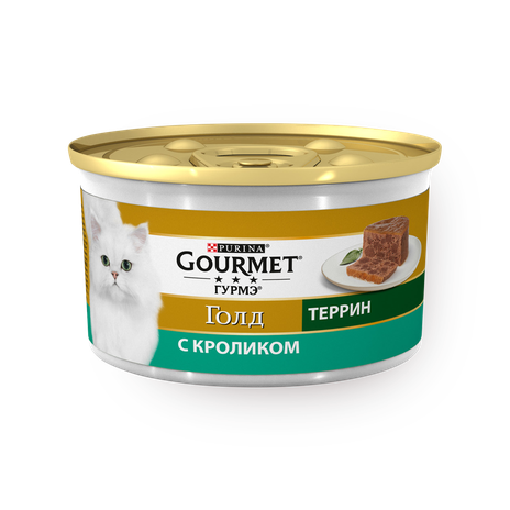 Влажный корм для кошек Gourmet Gold Террин с кроликом