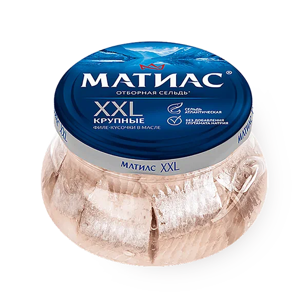 Филе сельди деликатесное «Матиас» кусочки XXL