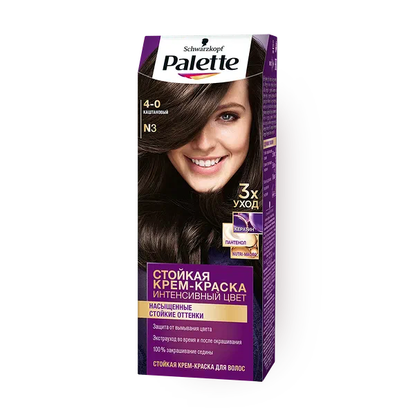 Краска для волос Palette N3 Каштановый