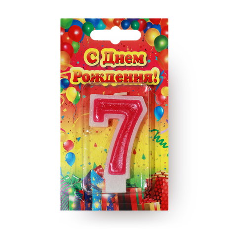 Свеча Цифры 7 Candles Asia