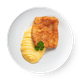 Шницель куриный в яйце с пюре Mazzali