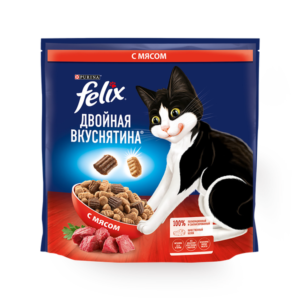 Корм для кошек Felix с мясом