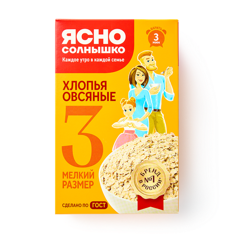 Хлопья овсяные №3 «Ясно Солнышко»