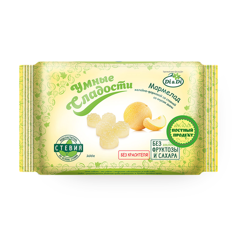Мармелад «Умные сладости» желейно-формовой со вкусом дыни
