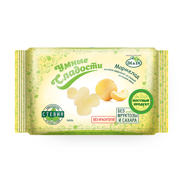 Мармелад «Умные сладости» желейно-формовой со вкусом дыни
