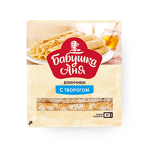 Блинчики с творогом «Бабушка Аня» замороженные