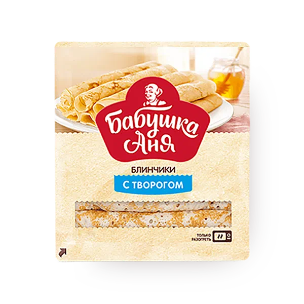 Блинчики с творогом «Бабушка Аня» замороженные