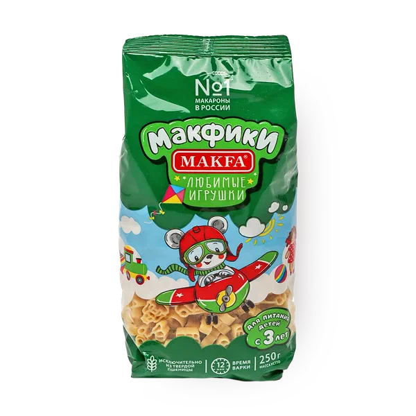 Макароны Макфики Любимые игрушки Makfa