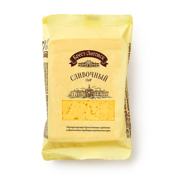 Сыр сливочный «Брест-Литовск» 50%