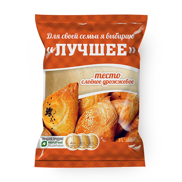 Тесто слоёное дрожжевое «Максимальный размах» замороженное